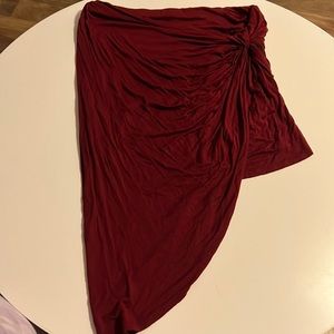 Asymmetrical Faux Wrap Skirt